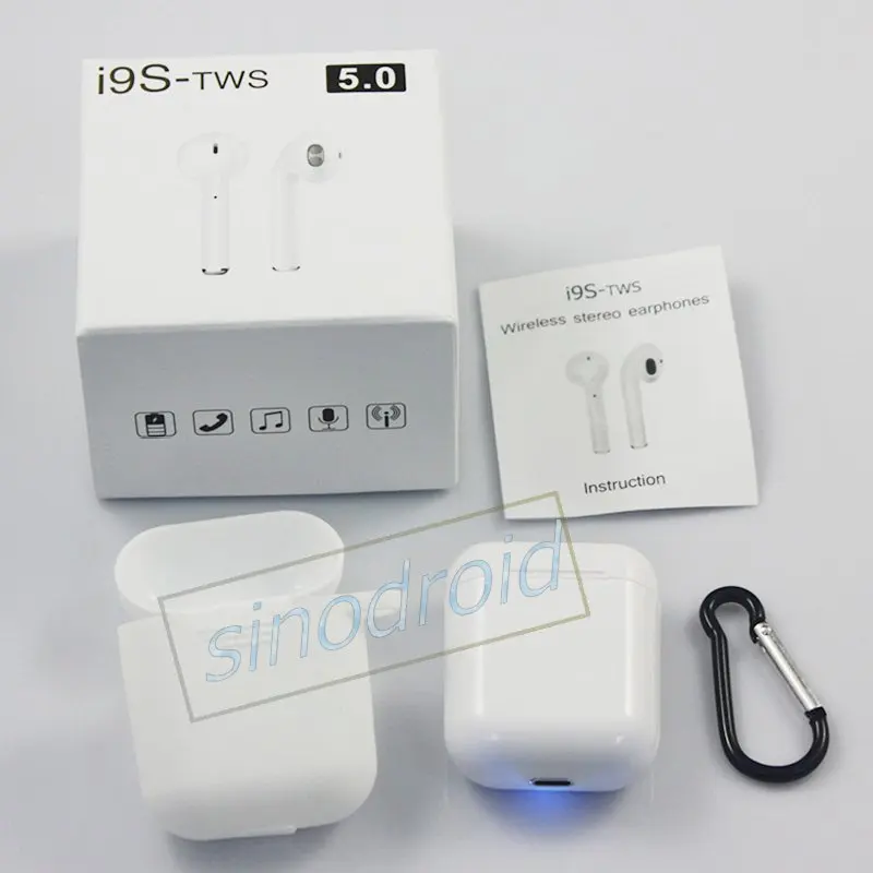 

i9s TWS Bluetooth 5.0 Earphones With Mic Wireless Stereo Sports In-ear Earbuds For Smart Phone With Charging Box