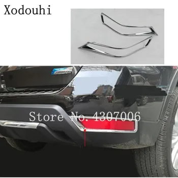 

For Nissan X-trail Xtrail T32/Rogue 2017 2018 2019 2020 Car ABS Chrome Cover Trim Back Tail Rear Fog Light Lamp Frame Stick 2pcs