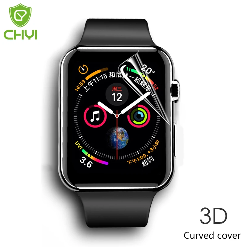 3D изогнутая Гидрогелевая пленка для Apple watch 5 4 3 2 1 защита экрана 44 40 38 42 мм iwatch