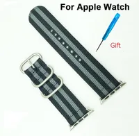 High Quality NYLON NATO Band for Apple Watch Strap Wrist Colorful Fashion Style for Iwatch Band 38mm 42mm