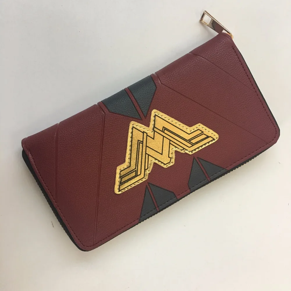 

DC comics wonder woman Zip Around Wallet pu Long Fashion Women Wallets L077