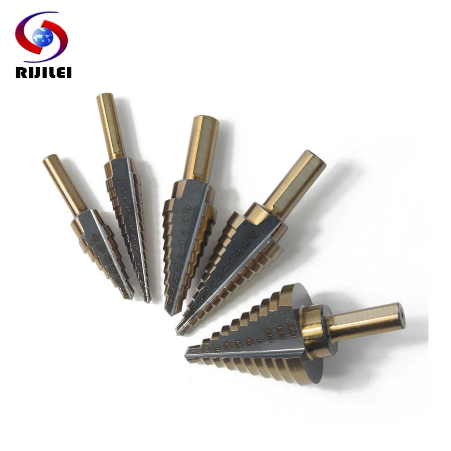 RIJILEI 5 PCS Inch Baked Yellow Hair Black Triangle Handle High Speed