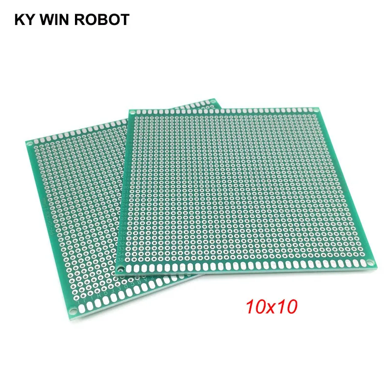 1 шт. 10x10 см 100x100 мм двухсторонний Прототип PCB универсальная печатная плата для Arduino