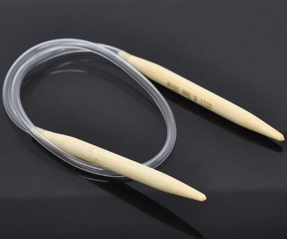 DoreenBeads 1 пара бамбука 50 см круглая вязальная игла (размер США 11/8.0 мм)|needles knitting|circular
