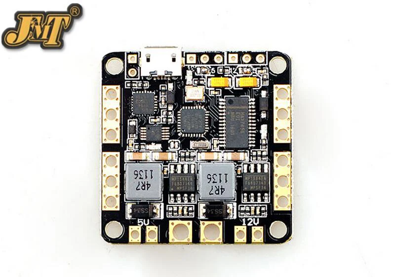 

JMT 3 in 1 Power Distribution Board PDB OSD Dual BEC 5V 12V 2-6S for CC3D / Naze32 SP Racing F3 Flight Controller Drone