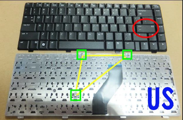 Новая клавиатура для hp DV6000 DV6010 DV6700 DV6000 DV6300 немецкий/Венгерский/Корейский/русский/США/Датский/Норвежский макет - Цвет: Белый