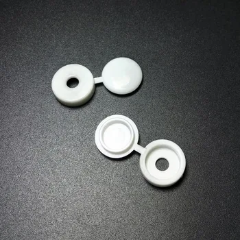 

100PCS M3/4/5 BLACK/ WHITE Furniture Decorative Cover Plastic Screw Cap Plastic Plug Button Hinged Cover Fold Snap Caps For Car