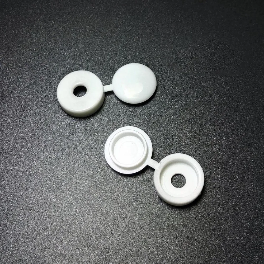 

100pcs M3/4/5 BLACK/ WHITE Furniture Decorative Cover Plastic Screw Cap plastic plug button Hinged Cover Fold Snap Caps For Car