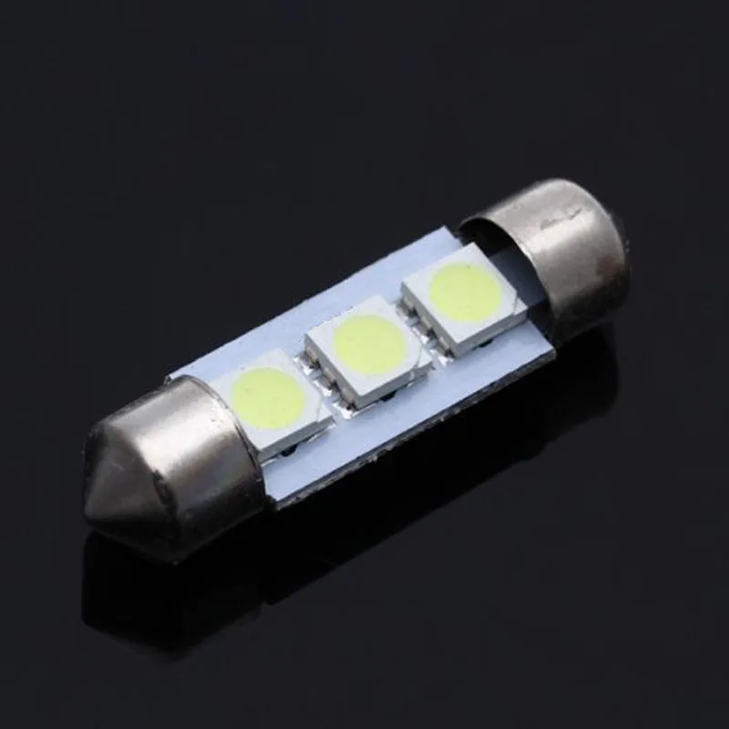 SPEVERT белый 36 мм 5050SMD C5W 3 светодиодные лампочки Потолочные плафоны Крытый челночная лампочка