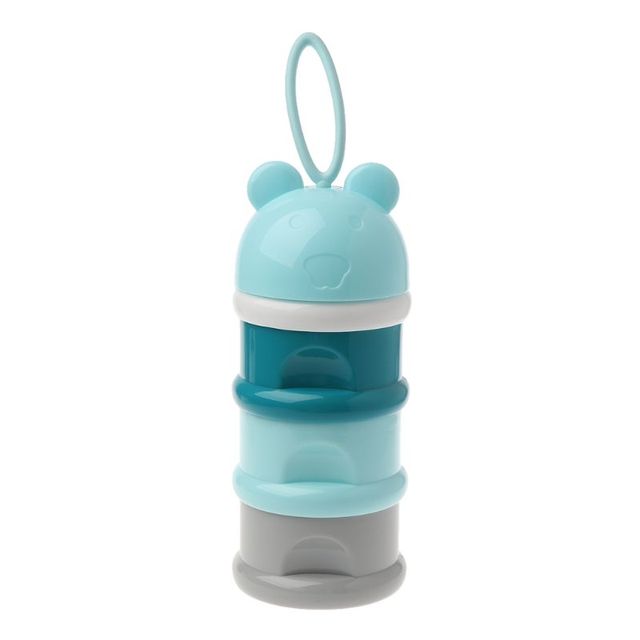 layers Bear Style Portable Baby Food Storage Box Essential Cereal Cartoon Infant Milk Powder Box Toddle Snacks Container