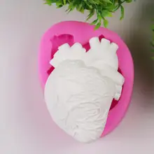 В форме сердечка, для конфет формы шоколада 3D помадка силиконовые DIY инструмент для украшения торта