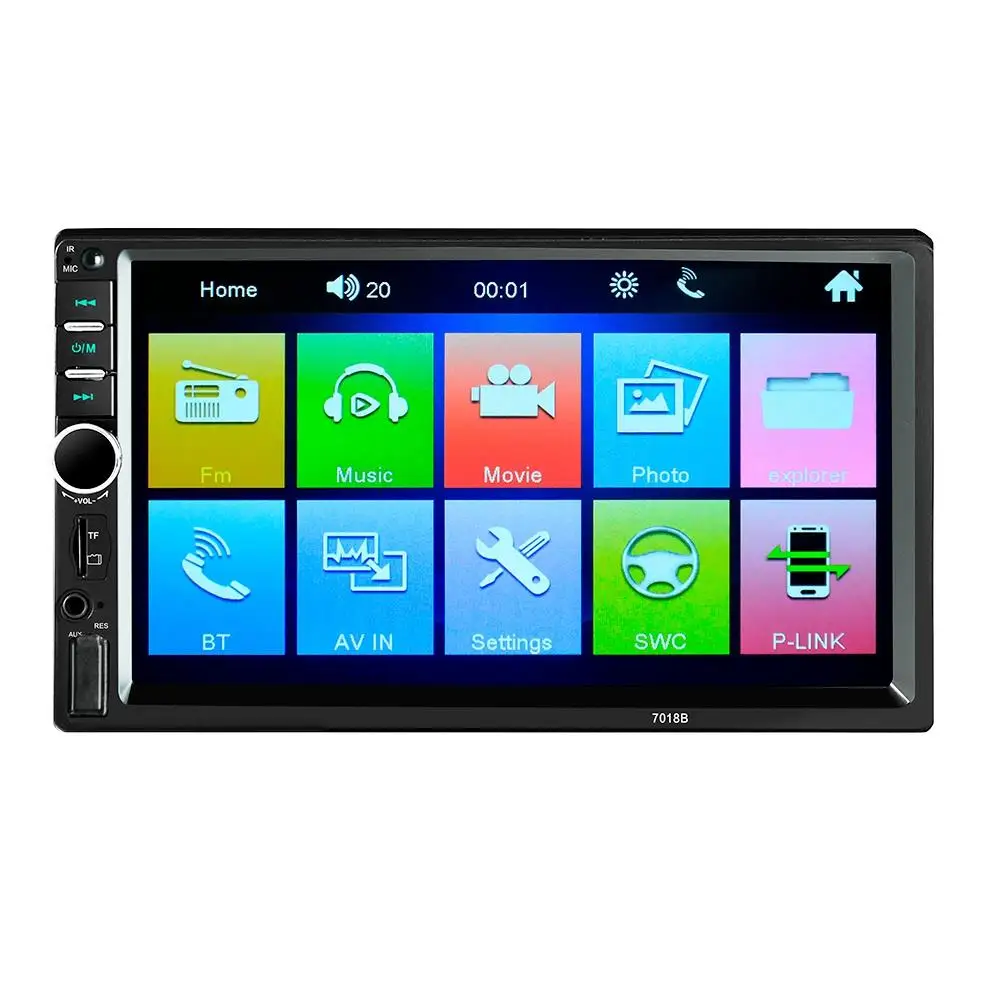7018B автомобильный Av 7 дюймов Hd сенсорный экран автомобильный Bluetooth Mp5 плеер автомобильная карта Bluetooth Handsfree