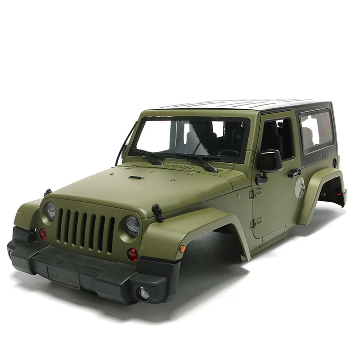 

RC Car Parts 1:10 RC Scale Truck Climbing Car Plastic Hard Body Shell For Wrangler Jeeps Matte 3 Color Model Accessories