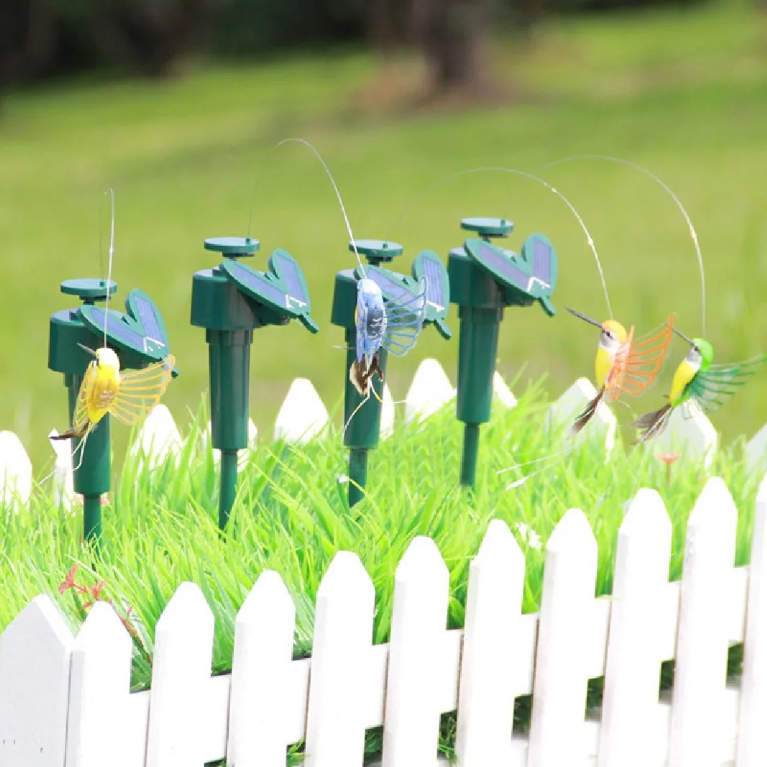 

Butterfly Garden Decorations 1pc Vibration Solar Power Artificial Simulation Butterfly Stakes Yard Plant Lawn Decor
