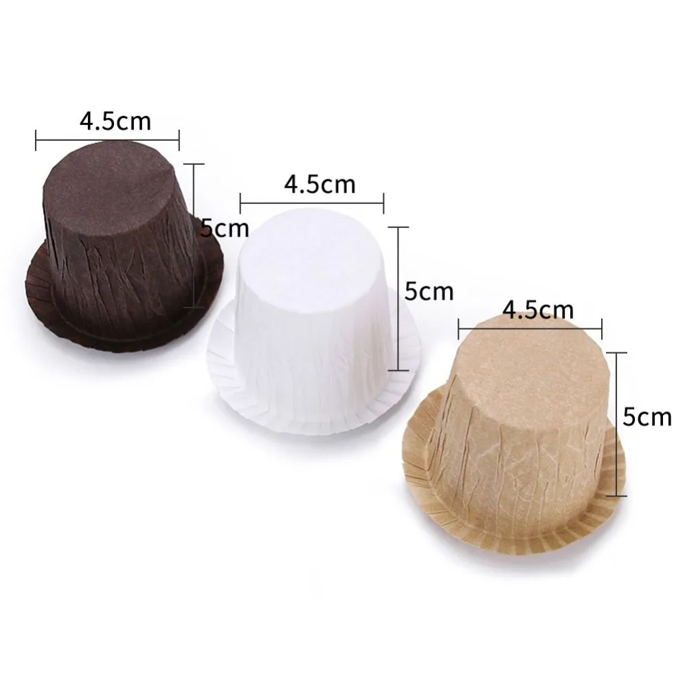 60 Pcs/Set Muffin Paper Cups Golden Cupcake Wrapper Liner Round Forms For Cup Cake Baking Decoration Tools