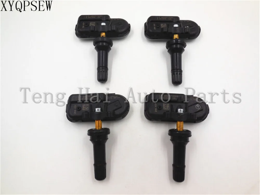 XYQPSEW 4 New OEM 2014 2015 Wheel Tire Rim Pressure Sensor TPMS Valve For Jeep Cherokee Ram