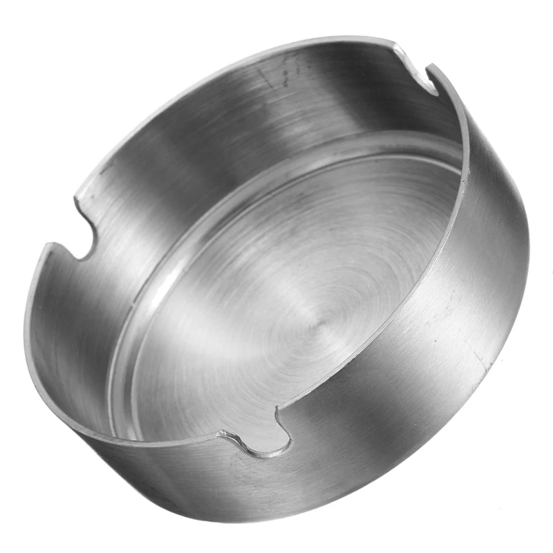 Stainless Steel Ashtray Metal Cigarette Ash Holder Cigar Jar Home Hotel Restaurant Bar Internet Cafe Smoking Accessories stainless steel ashtray,cigarettes ashtray,metal ashtray