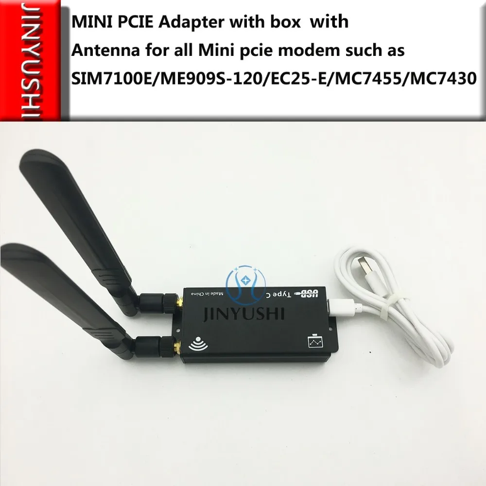 Комплект тестовых мини боксов PCIE с модулем LTE корпуса + антенна USB адаптер для
