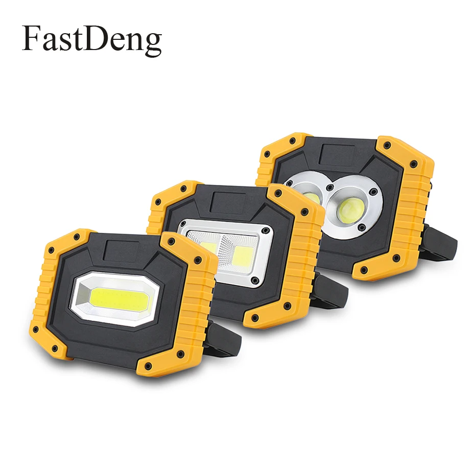 

USB Rechargeable Portable LED Spotlight 20W 400LM LED Floodlight Super Bright Searchlight Handheld For Outdoor Emergency Lamp