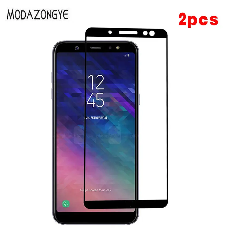 Закаленное стекло для Samsung Galaxy A6 2018 Защитная пленка экрана Plus A6plus + A 6 с полным
