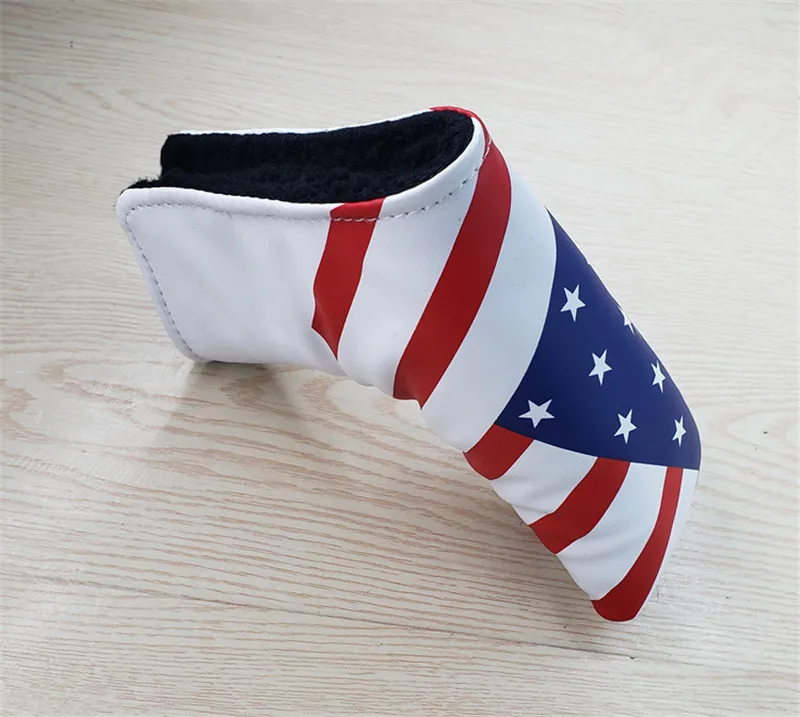 США флаг Гольф Голова Крышка для водителя фарватера леса#3#5 гибридный UT Утюги клюшки полный комплект PU гольф головные уборы