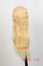 20 “Light Golden Haar Modelle Gemacht Perücken Weibliche Schaufensterpuppe Kopf Display Ausbildung Kopf Für Friseure