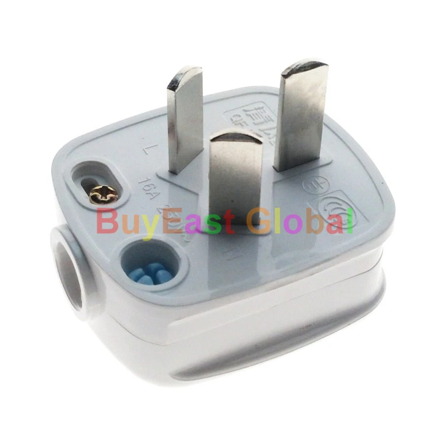 (1 PC) 16Amp China 3 Pin plano Hombre Principal de enchufe de alimentación de AC100 ~ 250 V 16A (trabajo con Xiaomi inteligente compañero)