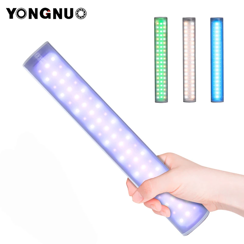 Светодиодный светильник YN60 с RGB подсветкой ручной со встроенной батареей для
