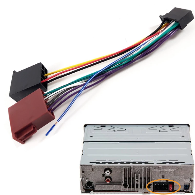 Câble ISO Pour Autoradio Sony MDX-C6500R / C7890 Etc. - Neuf, Marque TechExpert, Garantie 3 Ans