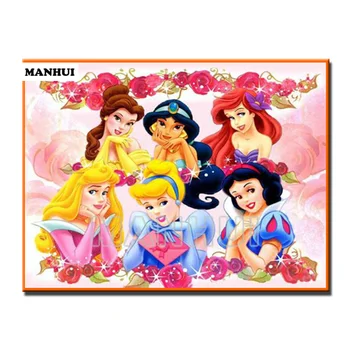 

New Diy Diamond Painting 3D diamond painting rhinestones full diamond embroidery Beautiful princesses Home Decoration MH461