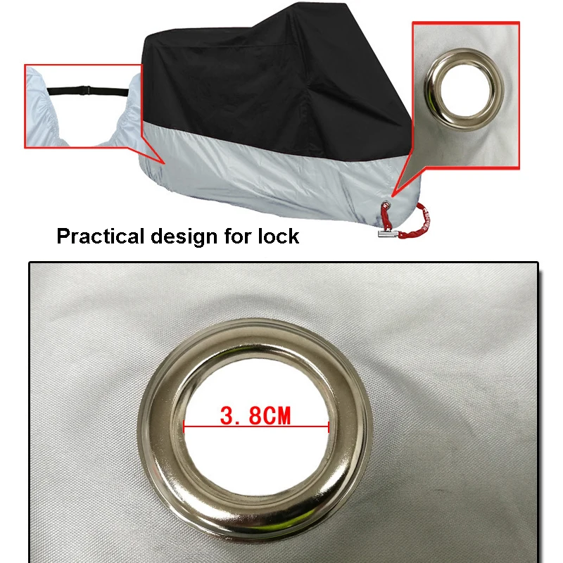 M-4XL 4 цвета водонепроницаемый чехол для мотоцикла с замком-отверстием носимый пылезащитный анти УФ электрический велосипедный скутер мотоцикл Дождевик