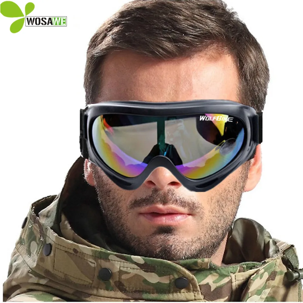 Спортивные лыжные очки с УФ защитой защитные для катания на коньках