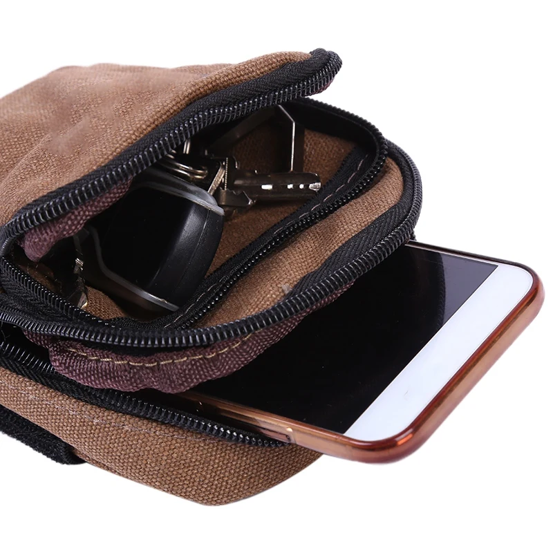 Новый мобильный телефон карман износостойкие легкий Мужская парусиновая водонепроницаемый карман Спорт на открытом воздухе карманы