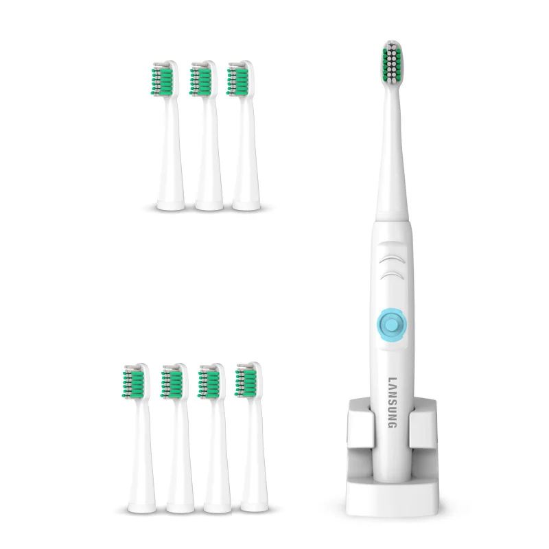 LANSUNG A39 PLUS Rechargeable Electric Toothbrush 8 Replacement Toothbrush Heads Ultrasonic Adult Children Sonic ToothBrush LANSUNG A39 PLUS Rechargeable Electric Toothbrush 8 Replacement Toothbrush Heads Ultrasonic Adult Children Sonic ToothBrush