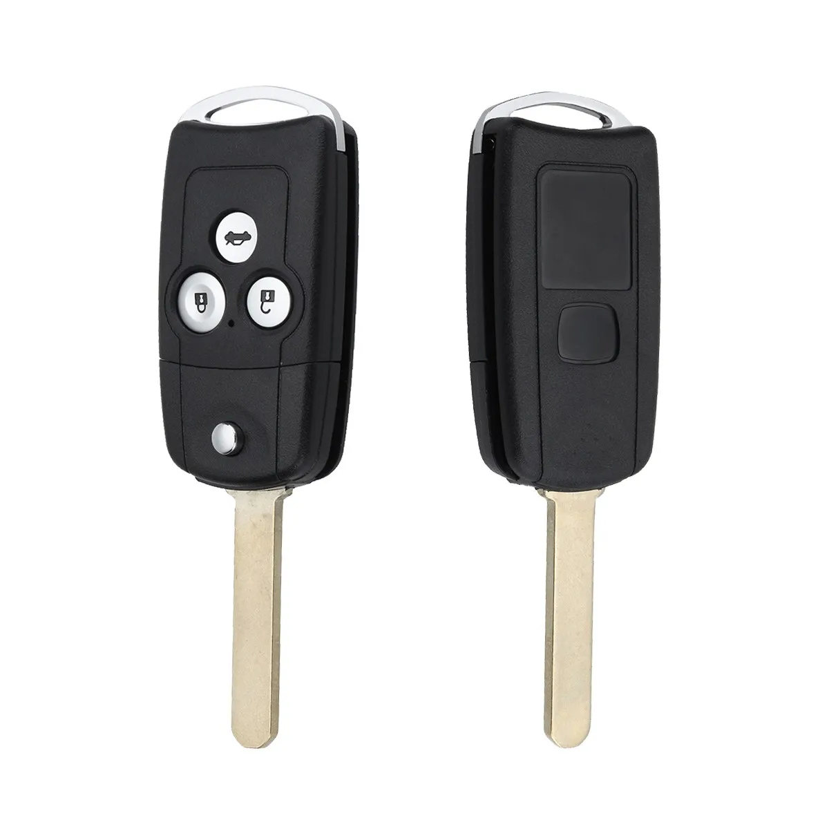 3 Buttons Car Remote Flip Key Fob Case Shell Upgrade For Honda <br />for Civic for Accord Jazz CRV-in Car Key from Automobiles
