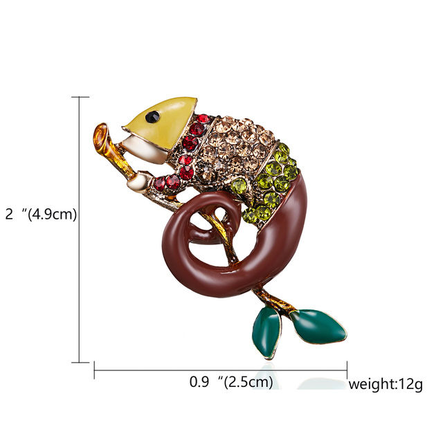 Enamel Lizard Bee Snake Crab Hedgehog Brooches Scorpion Dog Rhinestone Cute Animal Jewelry Accessories Party Kids Gifts