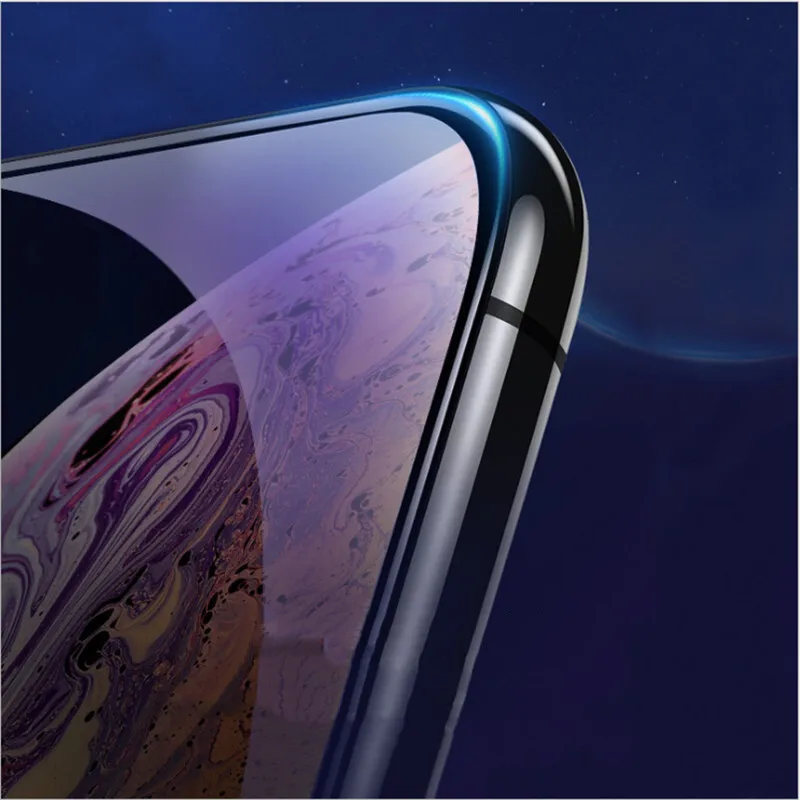 Защитное стекло-светильник синего и фиолетового цвета для iphone 6, 6 S, 7, 8 plus, X, стекло для iphone 7, 6, 8 X R, XS, Защитное стекло для экрана на iphone