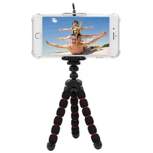 Octopus Camera Tripod Small Medium Large Gorillapod Sponge Accessories Tripe Mini Tripod Holder Bracket Phone Clip For Go Pro