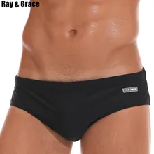 RAY GRACE, сексуальные плавательные мужские трусы, одежда для плавания, плавки, быстросохнущие шорты, боксеры, купальные костюмы, дышащие мужские спортивные шорты