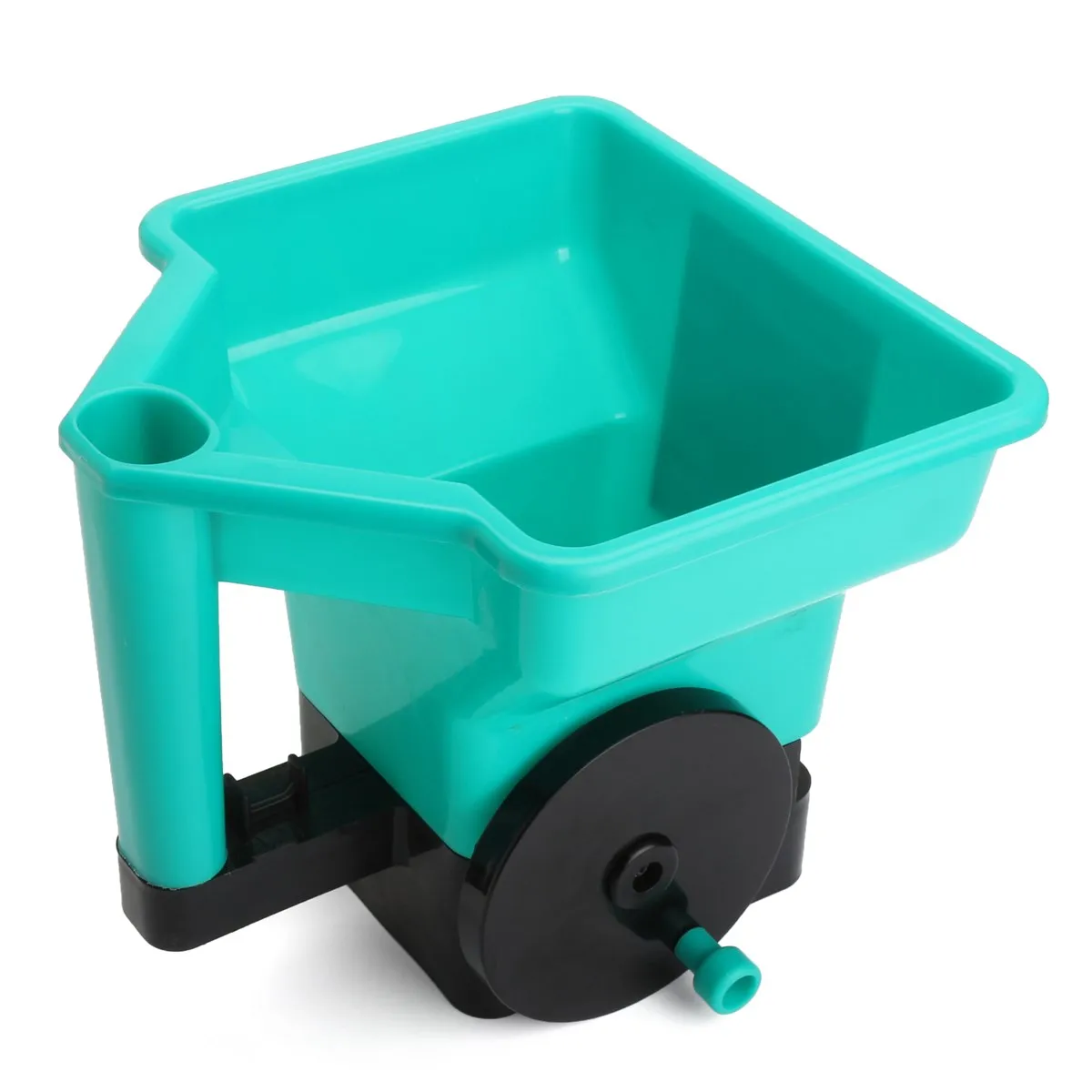 Image 3L Fertilizer Spreader Seed Sower Plastic Hand Held Seeder  Lawn Dispenser Hopper Disseminator Planter Grass Feed Garden Tool