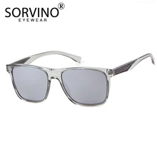 SORVINO, Ретро стиль, модные зеркальные Квадратные Солнцезащитные очки, поляризационные, мужские,, роскошные, брендовые, дизайнерские, 90 s, черные, синие, солнцезащитные очки, оттенки, P383