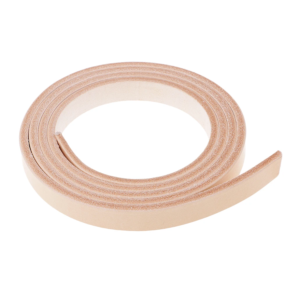 100-135cm Long Natural Genuine Leather Strap Strips for Leathercraft Accessories