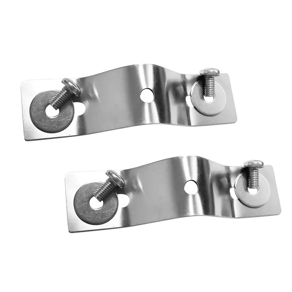 2Pcs Stainless Steel Kayak Trolling Electric Motor Mounting Motor Bracket Mount Hardware 12.5 x 3cm