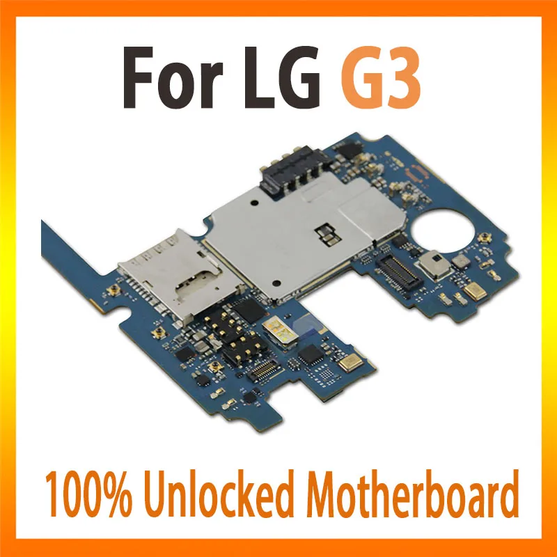 

32GB 100% original unlocked Motherboard for LG G3 D855 unlocked plate for LG G3 D855 mobile electronics Panel logic board