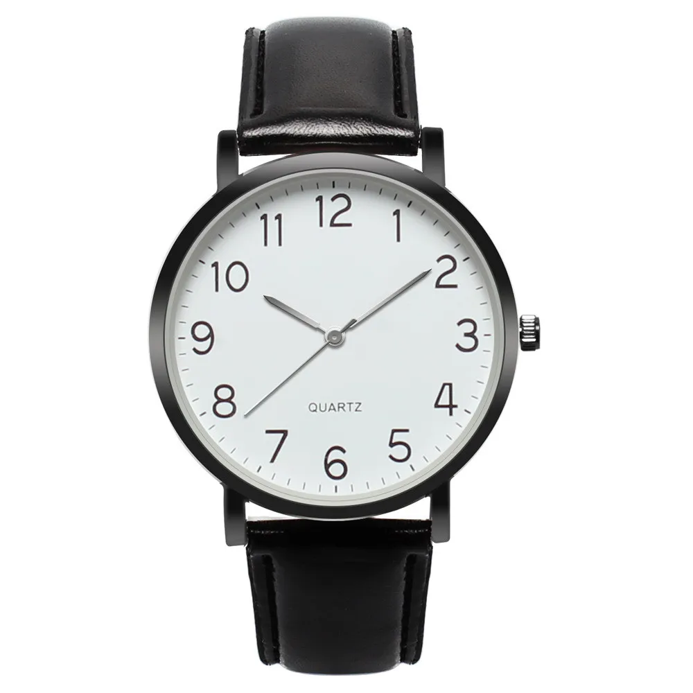 

Unisex relojes para hombre Simple Man Women Watches kol saati Business Fashion Stainless Steel Leather Strip Men Quartz Watches