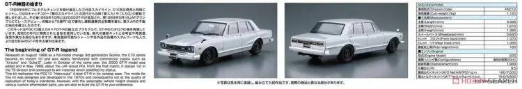 1/24 GC 110 skyl тонкая 2000 GT '72 модель автомобиля 05348