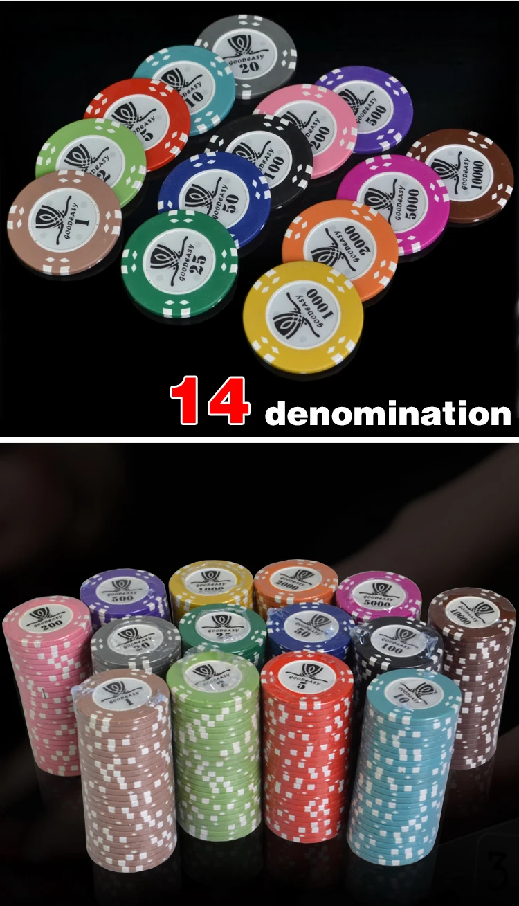 300 шт./лот AOM Texas Hold'em глина с внутренним металлический покер набор монет высококлассные набор с goodeasy отделкой стикер