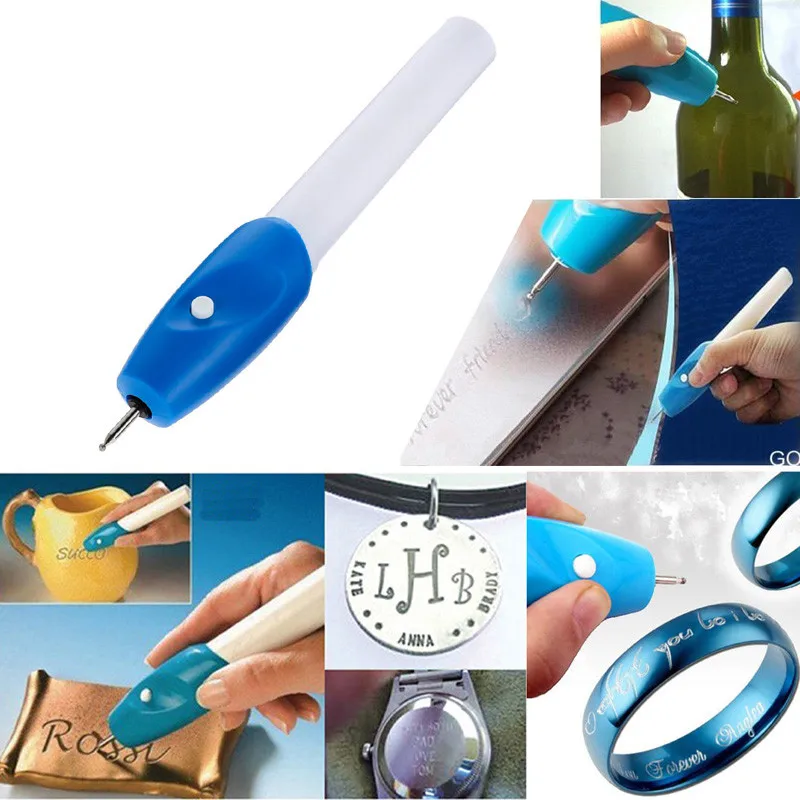 

G1 Classical Electric Etching Engraving Carve Tool Steel Jewellery Engraver Pen Kit with 2 heads For Decorate Gifts