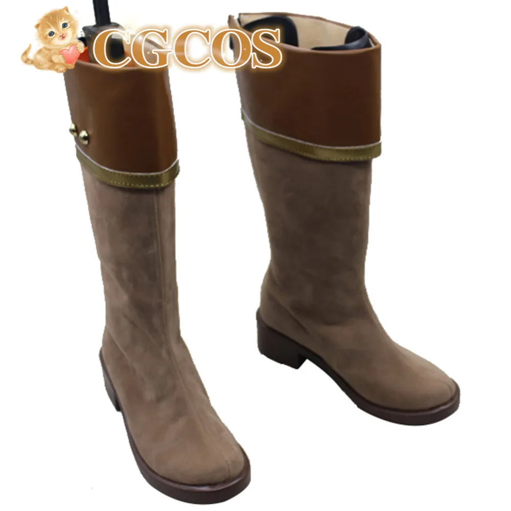 CGCOS Expreso! Zapatos de Anime Cosplay Blancanieves con el Pelo Rojo shirayuki Juego Cos Accesorios de Halloween Navidad Botas