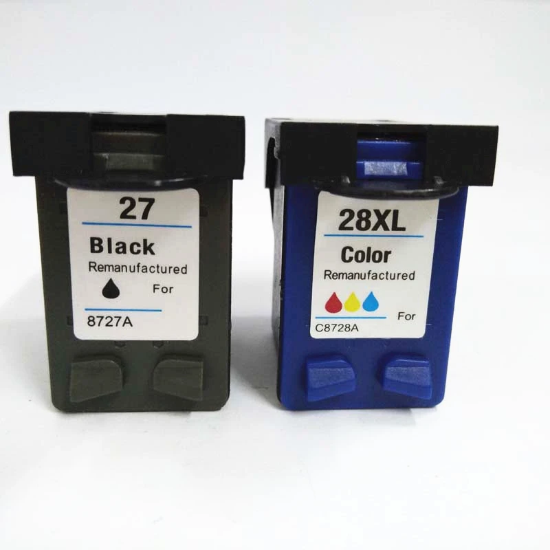 Vilaxh 2pcs 27 28xl compatible for hp 27 28 ink cartridge replace for